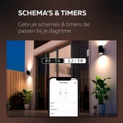 Calex Smart Outdoor LED Buitenlamp - Slimme Up & Down Wandlamp - RGB En Warm Wit Licht - 4W - Zwart 18 Calex Smart Outdoor LED Buitenlamp - Slimme Up & Down Wandlamp - RGB En Warm Wit Licht - 4W - Zwart -Philips Hue Winkel 1200x1200 2139