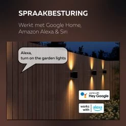 Calex Smart Outdoor LED Buitenlamp - Slimme Up & Down Wandlamp - RGB En Warm Wit Licht - 4W - Zwart 21 Calex Smart Outdoor LED Buitenlamp - Slimme Up & Down Wandlamp - RGB En Warm Wit Licht - 4W - Zwart -Philips Hue Winkel 1200x1200 2142