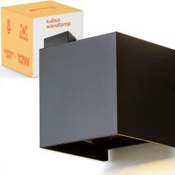 Goliving Lamp – Wandlamp Zwart Binnen En Buiten – Kubuslamp Industrieel – Buitenlamp - Waterdichte LED-verlichting - Energiezuinig En Roestvrij -Philips Hue Winkel 1200x1200 2171