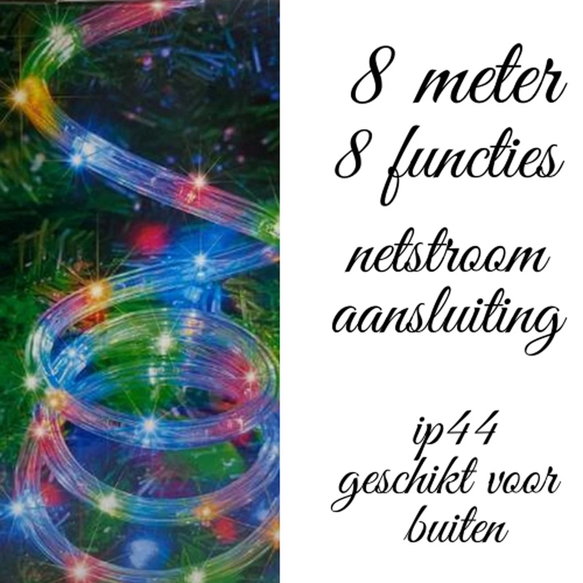 Lichtslang LED Slinger 8m - Veelkleurig - Lichtsnoer - LED - Ledsnoer - Kerstverlichting - Kerst - Terrasverlichting - Binnen - Buiten - Multifunction 34W - 8M - Guirlande - Snoer - Professioneel Decoreren 3 Lichtslang LED Slinger 8m - Veelkleurig - Lichtsnoer - LED - Ledsnoer - Kerstverlichting - Kerst - Terrasverlichting - Binnen - Buiten - Multifunction 34W - 8M - Guirlande - Snoer - Professioneel Decoreren