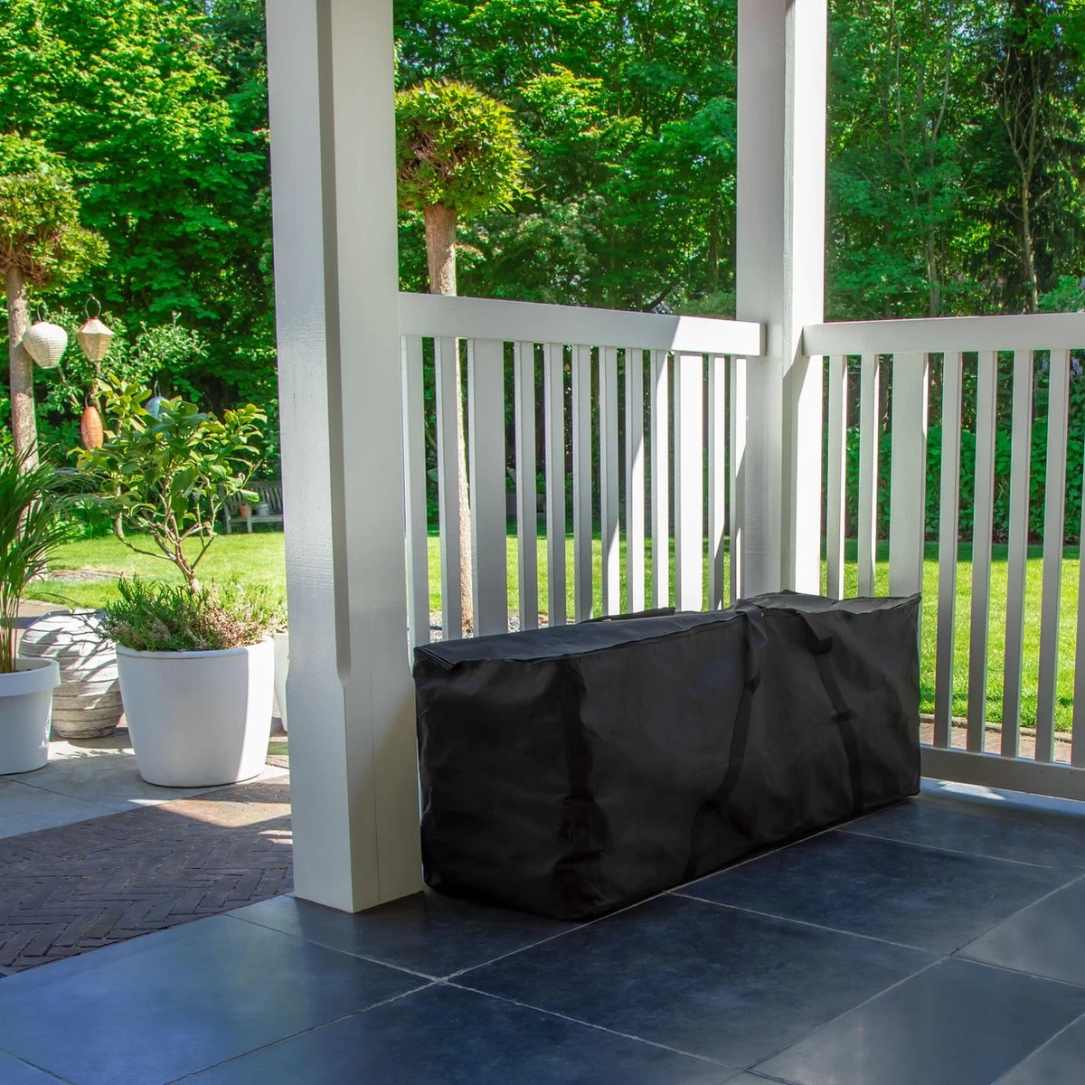 VONROC Premium Opbergtas Voor Tuinstoel/tuinset Kussens XL – 200x75x60cm – Voor 6 Tot 8 Kussens 6 VONROC Premium Opbergtas Voor Tuinstoel/tuinset Kussens XL – 200x75x60cm – Voor 6 Tot 8 Kussens - Afbeelding 4