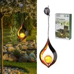 Merkloos Solar LED Hanglamp Druppel 55cm