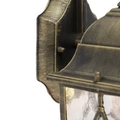 QAZQA Londen - Landelijke Wand Lantaarn Voor Buiten - 1 Lichts - D 180 Mm - Brons - Buitenverlichting -Philips Hue Winkel 1200x1200 2261