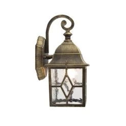 QAZQA Londen - Landelijke Wand Lantaarn Voor Buiten - 1 Lichts - D 180 Mm - Brons - Buitenverlichting -Philips Hue Winkel 1200x1200 2264