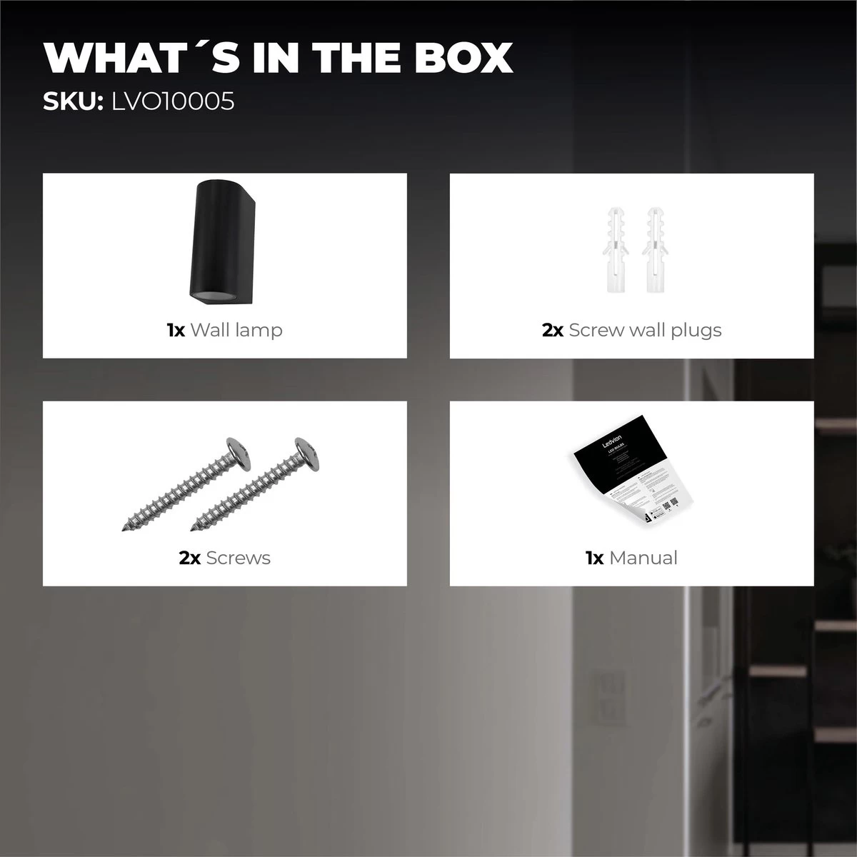 Ledvion Douglas - Wandlamp Buiten - Zwart - Up Down Light - 2x GU10 Fitting - IP54 9 Ledvion Douglas - Wandlamp Buiten - Zwart - Up Down Light - 2x GU10 Fitting - IP54 - Afbeelding 7