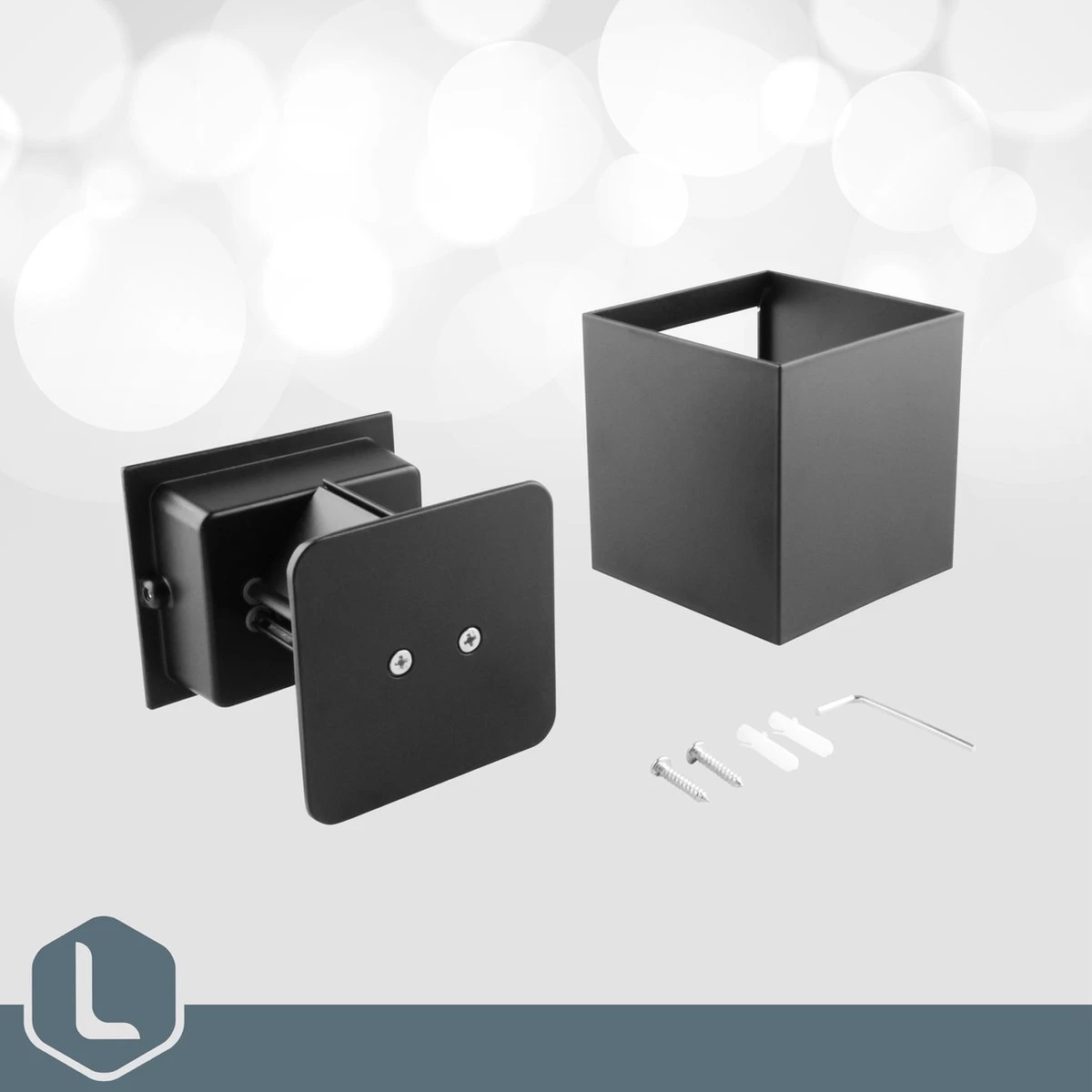 Lura Life - Design Wandlamp Kubus Met Bewegingssensor - LED - Zwart - 3000K Warm Wit - IP65 Waterdicht - Muurlamp - Geschikt Voor Binnen & Buiten - Motion Sensor 8 Lura Life - Design Wandlamp Kubus Met Bewegingssensor - LED - Zwart - 3000K Warm Wit - IP65 Waterdicht - Muurlamp - Geschikt Voor Binnen & Buiten - Motion Sensor - Afbeelding 6