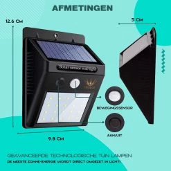 Ferodelli® Solar Buitenlamp Met Bewegingssensor - 40 LEDs - Tuinverlichting Op Zonne Energie - 4 Stuks -Philips Hue Winkel 1200x1200 2296