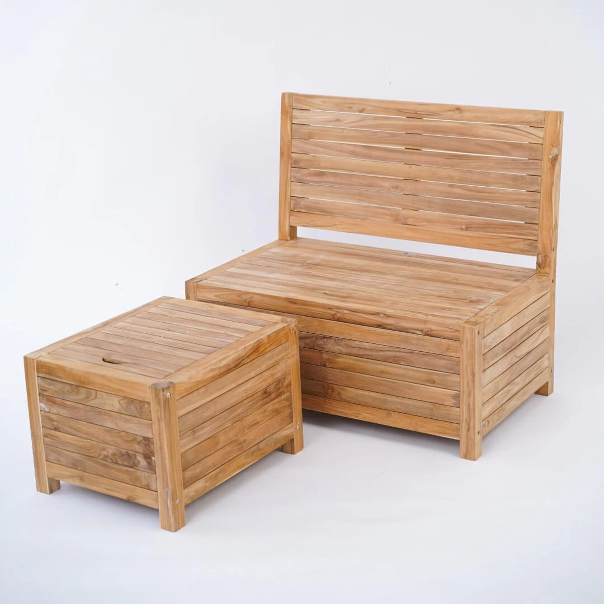 Kleine Teakhouten Tuinbank Met Opbergruimte - 100 X 60 X 90 Cm - Duurzaam Teakhout - Blijft Strak En Mooi - Sterke Constructie Om Lang Mee Te Gaan 17 Kleine Teakhouten Tuinbank Met Opbergruimte - 100 X 60 X 90 Cm - Duurzaam Teakhout - Blijft Strak En Mooi - Sterke Constructie Om Lang Mee Te Gaan - Afbeelding 15