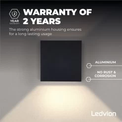 Ledvion Wandlamp Buiten - Zwart - 6W - 3000K - Up Down Light - IP54 25 Ledvion Wandlamp Buiten - Zwart - 6W - 3000K - Up Down Light - IP54 -Philips Hue Winkel 1200x1200 2309