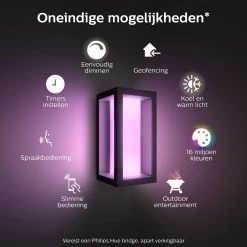 Philips Hue Impress Muurlamp - Wit En Gekleurd Licht - Zwart - Smal -Philips Hue Winkel 1200x1200 2323