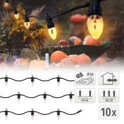 Merkloos Sprookjesverlichting 3,6 M Met 10 Bollen Warm Wit Vlameffect -Philips Hue Winkel 1200x1200 2335