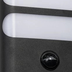 QAZQA Gaev - Moderne LED Wandlamp Met Bewegingsmelder | Bewegingssensor | Sensor Voor Buiten - 1 Lichts - D 5 Cm - Zwart - Buitenverlichting -Philips Hue Winkel 1200x1200 2344