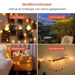 Partizzle 12m Lichtsnoer - Buiten & Binnen - Kamer Decoratie Lichtjes Slinger Tieners - Lampjes Lichtslinger Kinderkamer - Fotoslinger - Sfeer En Feestverlichting - Tuinverlichting - Warm Wit / 120 LEDs 13 Partizzle 12m Lichtsnoer - Buiten & Binnen - Kamer Decoratie Lichtjes Slinger Tieners - Lampjes Lichtslinger Kinderkamer - Fotoslinger - Sfeer En Feestverlichting - Tuinverlichting - Warm Wit / 120 LEDs -Philips Hue Winkel 1200x1200 2351