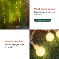 Partizzle 12m Lichtsnoer - Buiten & Binnen - Kamer Decoratie Lichtjes Slinger Tieners - Lampjes Lichtslinger Kinderkamer - Fotoslinger - Sfeer En Feestverlichting - Tuinverlichting - Warm Wit / 120 LEDs 15 Partizzle 12m Lichtsnoer - Buiten & Binnen - Kamer Decoratie Lichtjes Slinger Tieners - Lampjes Lichtslinger Kinderkamer - Fotoslinger - Sfeer En Feestverlichting - Tuinverlichting - Warm Wit / 120 LEDs -Philips Hue Winkel 1200x1200 2353