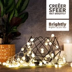 Brightly® Lichtsnoer Van 10 Meter LED – Op USB – Voor Binnen En Buiten – Warm Wit Lichtslinger – Tuinverlichting Met Lampjes Slinger – LED Fairy Lights – Waterdicht -Philips Hue Winkel 1200x1200 2379
