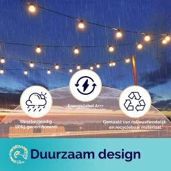 Groovy Light Solar Tuinverlichting Op Zonne-Energie En Netstroom Met 20 LED's - Kerstverlichting Buiten – 3+2m - ø5cm -Philips Hue Winkel 1200x1200 2381
