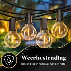Homèlle Lichtsnoer 50 LED - 15 Meter - Warm-wit - Tuinverlichting - Kerstverlichting - Buitenverlichting - Lichtslinger - Lampjes Slinger - Transparant -Philips Hue Winkel 1200x1200 2490