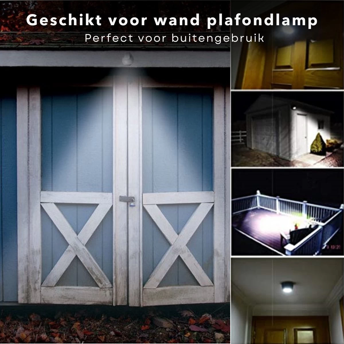 Cheqo® Bewegingsmelder - Lamp Met Bewegingssensor Voor Binnen En Buiten - Plafondlamp - 0 Tot 5m Afstand - Automatisch Aan/Uit - 25sec Vertraging - Wandmontage - Op Batterijen 4 Cheqo® Bewegingsmelder - Lamp Met Bewegingssensor Voor Binnen En Buiten - Plafondlamp - 0 Tot 5m Afstand - Automatisch Aan/Uit - 25sec Vertraging - Wandmontage - Op Batterijen - Afbeelding 2