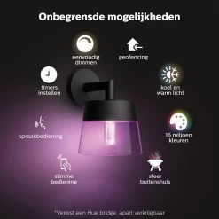 Philips Hue Attract Muurlamp - Wit En Gekleurd Licht - Zwart -Philips Hue Winkel 1200x1200 2520