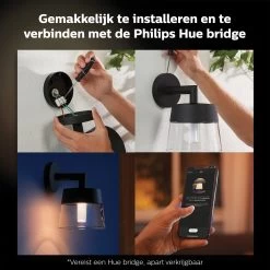 Philips Hue Attract Muurlamp - Wit En Gekleurd Licht - Zwart -Philips Hue Winkel 1200x1200 2523