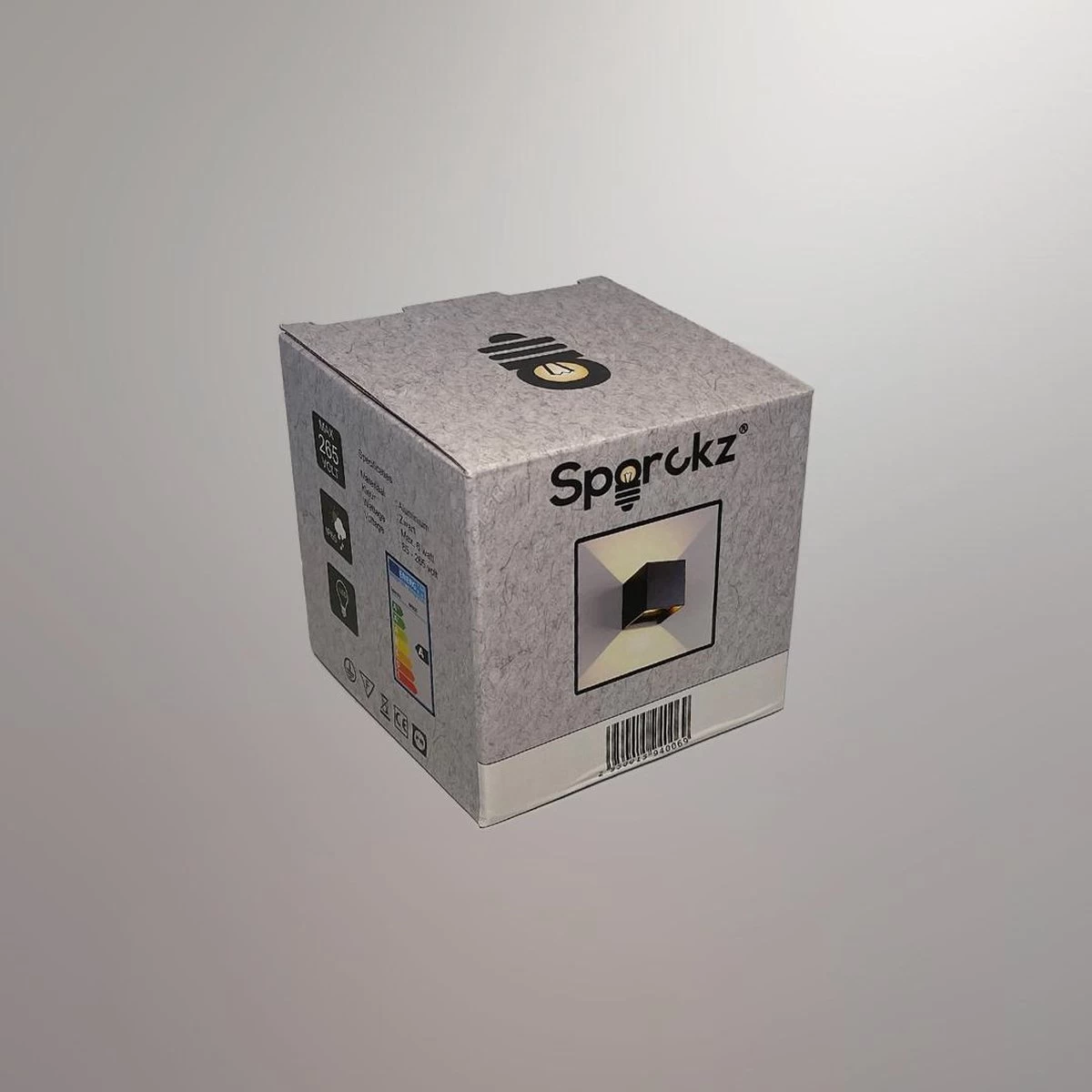 Sparckz Kubus Wandlamp - Led Voor Binnen & Buiten - Industrieel - Zwart 10 Sparckz Kubus Wandlamp - Led Voor Binnen & Buiten - Industrieel - Zwart - Afbeelding 8