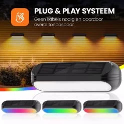 HEKO Solar® Tuinverlichting Dense - 4 Stuks - Solar Tuinverlichting Op Zonneenergie - Solar Wandlamp Buiten - Dag Nacht Sensor - 11 LEDs - RGB - Warm Wit Licht - Met Schroeven 23 HEKO Solar® Tuinverlichting Dense - 4 Stuks - Solar Tuinverlichting Op Zonneenergie - Solar Wandlamp Buiten - Dag Nacht Sensor - 11 LEDs - RGB - Warm Wit Licht - Met Schroeven -Philips Hue Winkel 1200x1200 2536