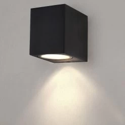 Ledvion Hydra - Wandlamp Buiten - Zwart - GU10 Fitting - IP54