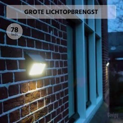 Gadgy Solar Buitenlamp Met Bewegingssensor - Wandlamp Set Van 2 - 78 Led's - Tuinverlichting Op Zonne-energie - IP45 Waterdicht Voor Tuin / Wand / Oprit 14 Gadgy Solar Buitenlamp Met Bewegingssensor - Wandlamp Set Van 2 - 78 Led's - Tuinverlichting Op Zonne-energie - IP45 Waterdicht Voor Tuin / Wand / Oprit -Philips Hue Winkel 1200x1200 2579