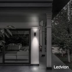 Ledvion Helene - Wandlamp Buiten - Zwart - Up Down Light - 2x GU10 Fitting - IP54 -Philips Hue Winkel 1200x1200 2634