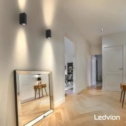 Ledvion Helene - Wandlamp Buiten - Zwart - Up Down Light - 2x GU10 Fitting - IP54 -Philips Hue Winkel 1200x1200 2635