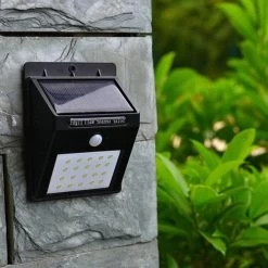 Merkloos 20 LEDs Buitenlamp Draadloze Waterdichte Lamp Bewegingssensor Solar Licht Voor Tuin Tuinverlichting - Wandlamp | Solar Buitenverlichting Wit Licht Ewegingssensor - Zonne-energie – Tuinverlichting Voor Hek En Wand -Philips Hue Winkel 1200x1200 2677