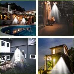 Merkloos 20 LEDs Buitenlamp Draadloze Waterdichte Lamp Bewegingssensor Solar Licht Voor Tuin Tuinverlichting - Wandlamp | Solar Buitenverlichting Wit Licht Ewegingssensor - Zonne-energie – Tuinverlichting Voor Hek En Wand -Philips Hue Winkel 1200x1200 2678