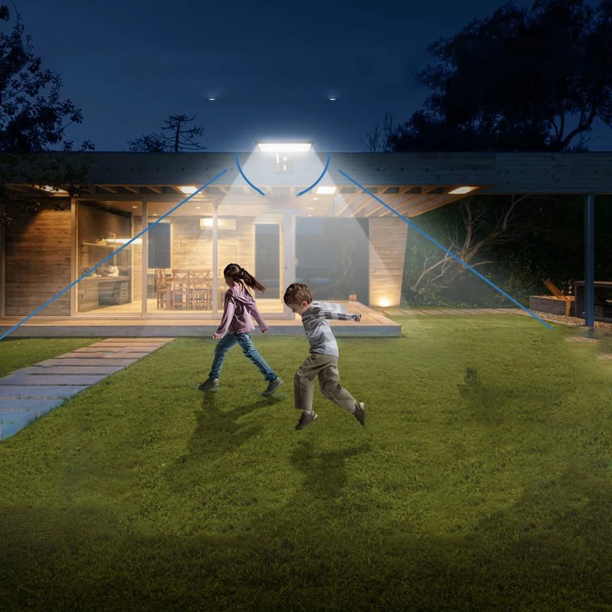 Lueas®- Draadloze LED Muurlamp Met Bewegingssensor – Met Afstandsbediening – Op Zonne-energie - Warm & Wit Licht 6 Lueas®- Draadloze LED Muurlamp Met Bewegingssensor – Met Afstandsbediening – Op Zonne-energie - Warm & Wit Licht - Afbeelding 4