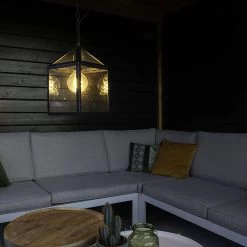 Lumière Hanglamp Buiten Deni Zwart - Landelijke Hanglamp - IP23 - Hanglamp - Hanglampen - Tuinverlichting - Buitenlamp - Inclusief Lichtbron - Calex Smart - 1 Lichts - L 210 Mm - -Philips Hue Winkel 1200x1200 2731