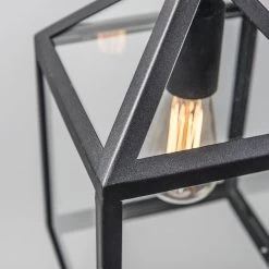 Lumière Hanglamp Buiten Deni Zwart - Landelijke Hanglamp - IP23 - Hanglamp - Hanglampen - Tuinverlichting - Buitenlamp - Inclusief Lichtbron - Calex Smart - 1 Lichts - L 210 Mm - -Philips Hue Winkel 1200x1200 2733