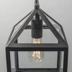 Lumière Hanglamp Buiten Deni Zwart - Landelijke Hanglamp - IP23 - Hanglamp - Hanglampen - Tuinverlichting - Buitenlamp - Inclusief Lichtbron - Calex Smart - 1 Lichts - L 210 Mm - -Philips Hue Winkel 1200x1200 2734