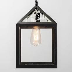 Lumière Hanglamp Buiten Deni Zwart - Landelijke Hanglamp - IP23 - Hanglamp - Hanglampen - Tuinverlichting - Buitenlamp - Inclusief Lichtbron - Calex Smart - 1 Lichts - L 210 Mm - -Philips Hue Winkel 1200x1200 2735