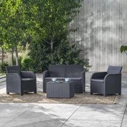 Keter Tuinbank 2-zits Rosalie Grafietkleurig -Philips Hue Winkel 1200x1200 275