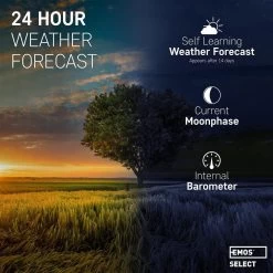 Draadloos Weerstation - Weerstation Binnen En Buiten - Weerstation Met Buitensensor, Incl. Touchscreen Kleurendisplay, DCF-ontvangstsignaal Klok - Binnen- En Buitentemperatuur, Barometer, Weersvoorspelling - Emos -Philips Hue Winkel 1200x1200 2849