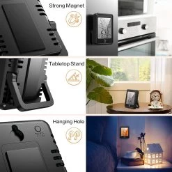 BOTC Digitale Thermo Hygrometer - Weerstation - Digitale Thermo Meter Binnen - Luchtvochtigheidsmeter - Zwart -Philips Hue Winkel 1200x1200 2862