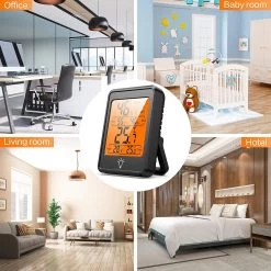 BOTC Digitale Thermo Hygrometer - Weerstation - Digitale Thermo Meter Binnen - Luchtvochtigheidsmeter - Zwart -Philips Hue Winkel 1200x1200 2864