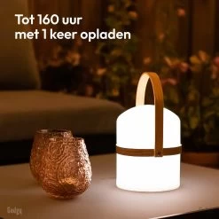 Gadgy Tafellamp Buiten USB Oplaadbaar - Ø 14,5 Cm - LED Dimb. - Oplaadbare Lamp Voor Buiten En Binnen - Tuinverlichting - Tentlamp - Brandt Tot 160 Uur -Philips Hue Winkel 1200x1200 2882