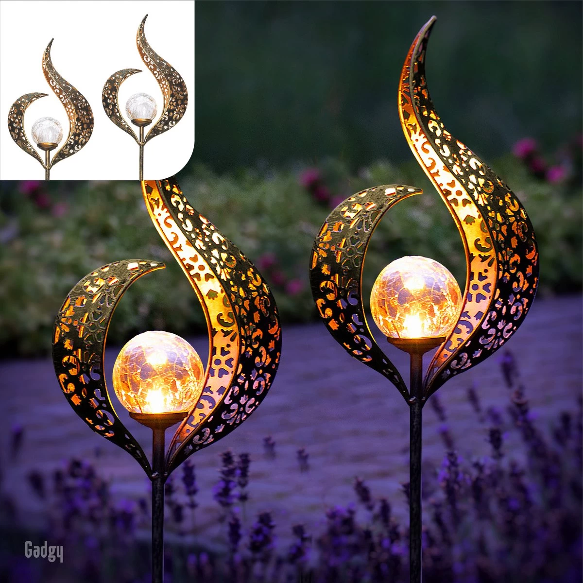 Gadgy Solar Flame Lamp Met Grondspies – Solar Tuinverlichting Set 2 St. - Tuinverlichting Op Zonneenergie Buiten – Led Buitenverlichting Met Sensor - Tuinfakkel - Tuinsteker - Brons Kleurig Metaal 3 Gadgy Solar Flame Lamp Met Grondspies – Solar Tuinverlichting Set 2 St. - Tuinverlichting Op Zonneenergie Buiten – Led Buitenverlichting Met Sensor - Tuinfakkel - Tuinsteker - Brons Kleurig Metaal