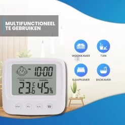 Infinite Goods Hygrometer - Weerstation - Luchtvochtigheidsmeter - Thermometer Voor Binnen - Vochtmeter - 2 In 1 - Incl. Batterij -Philips Hue Winkel 1200x1200 3011