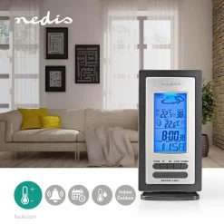 Nedis Weerstation - Binnen & Buiten - Inclusief Draadloze Weersensor - Weersvoorspelling - Tijdweergave - LCD-Scherm - Wekkerfunctie -Philips Hue Winkel 1200x1200 3024