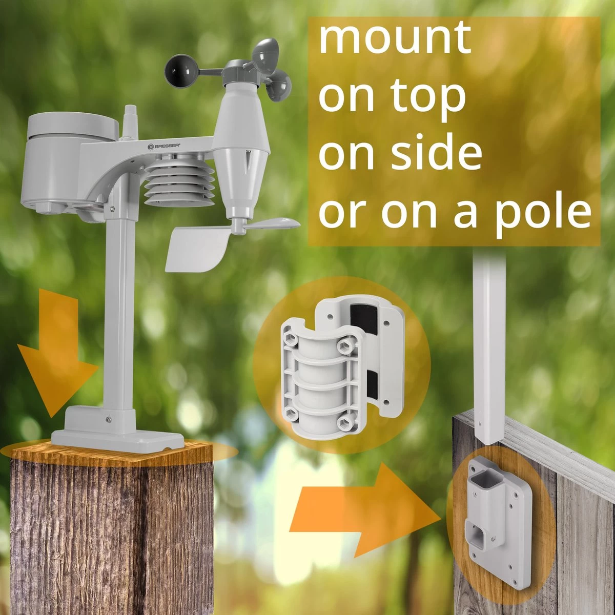 Bresser 5-in-1 Weerstation - Met Multifunctionele Buitensensor - Met Regen- En Windmeter - Wit 7 Bresser 5-in-1 Weerstation - Met Multifunctionele Buitensensor - Met Regen- En Windmeter - Wit - Afbeelding 5