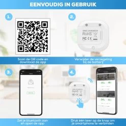 Infinite Goods Hygrometer Bluetooth - Weerstation - Luchtvochtigheidsmeter - Thermometer Voor Binnen - Vochtmeter - Gratis App - Incl. Batterij -Philips Hue Winkel 1200x1200 3045