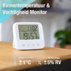 Thermometer En Hygrometer Met Batterijen - Digitale Luchtvochtigheidsmeter - Thermometer Binnen - 2 In 1 -Philips Hue Winkel 1200x1200 3055