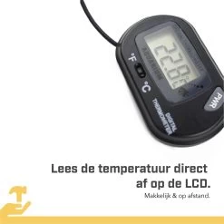 Tool Meister AQM1- Aquarium Thermometer Met Sonde - Binnen & Buiten - Koken/Zwembad/Koelkast- 1 Meter - Zwart - Incl Batterijen -Philips Hue Winkel 1200x1200 3074