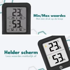 Ease Electronicz Hygrometer Min/Max - Luchtvochtigheidsmeter - Digitaal Weerstation - Vochtigheidsmeter - Thermometer Voor Binnen 15 Ease Electronicz Hygrometer Min/Max - Luchtvochtigheidsmeter - Digitaal Weerstation - Vochtigheidsmeter - Thermometer Voor Binnen -Philips Hue Winkel 1200x1200 3086